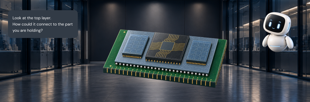 Semiconductor assembly and a guidance robot in the CHIPS XR lab